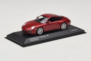 Porsche 911 997 Carrera 4S Red Metallic Minichamps 1:43 400066422 Pressofusione — immagine 2 di 4