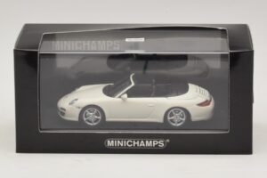 Porsche 911 997 Carrera 4S Cabriolet Bianco Minichamps 1:43 400066431 Pressofusione — immagine 4 di 4