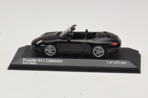 Porsche 911 997 Carrera Cabriolet Black Edition Minichamps 1:43 400066434 Pressofusione