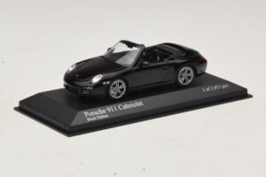 Porsche 911 997 Carrera Cabriolet Black Edition Minichamps 1:43 400066434 Pressofusione — immagine 2 di 4