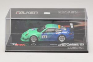 Porsche 911 997 GT3 R Falken #44 Nurburgring 2011 Minichamps 1:43 447116144 Pressofusione — immagine 4 di 5