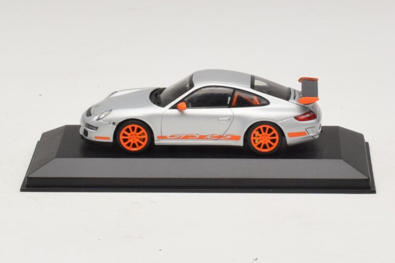Porsche 911 997 GT3 RS Argento Arancione Minichamps 1:43 403066013 Pressofusione