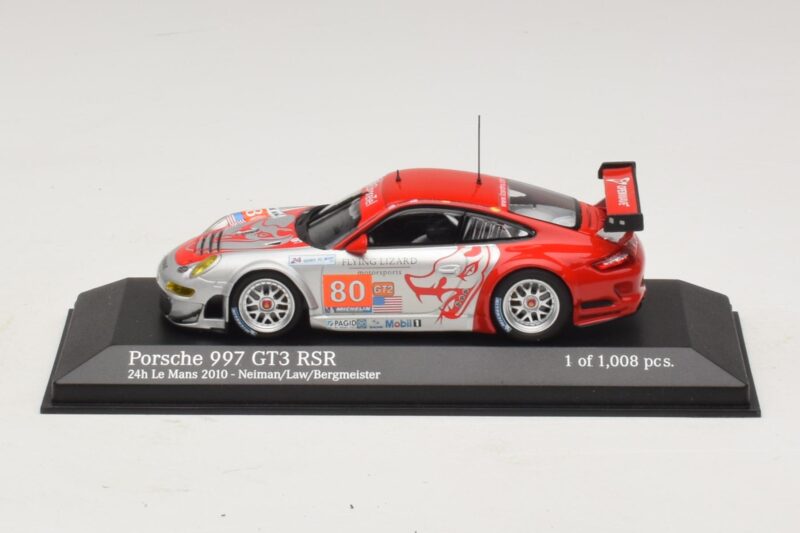 Porsche 911 997 GT3 RSR GT2 #80 S. Neiman / D. Law 24 Hours of Le Mans 2010 Minichamps 1:43 Porsche 911 997 GT3 RSR GT2 #80 S. Neiman / D. Law 24 Hours of Le Mans 2010 Minichamps 1:43 410106980 Pressofusione