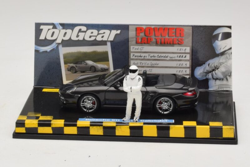 Porsche 911 997 Turbo Cabriolet Nero Top Gear Edition Minichamps 1:43 519436930 Pressofusione