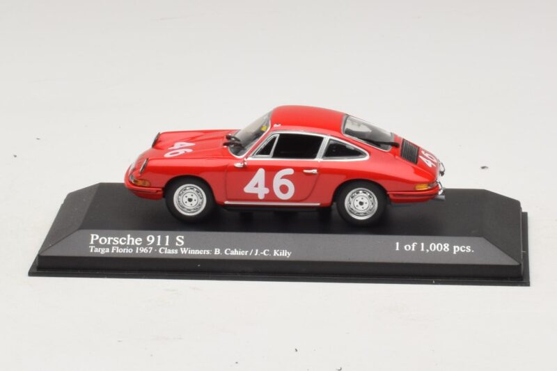 Porsche 911 S #46 Cahier / Killy Class Winners Targa Florio 1967 Minichamps 1:43 430676746 Pressofusione
