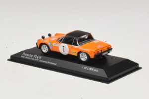 Porsche 914/6 #1 G. Larrousse / J-C. Perramond Rally Monte Carlo 1971 Minichamps 1:43 400716501 Pressofusione — immagine 3 di 4