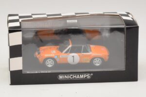 Porsche 914/6 #1 G. Larrousse / J-C. Perramond Rally Monte Carlo 1971 Minichamps 1:43 400716501 Pressofusione — immagine 4 di 4
