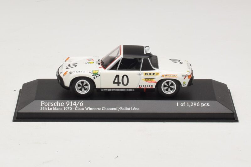 Porsche 914/6 #40 G. Chasseuil / C. Ballot-Lena Class Winners 24 Hours of Le Mans 1970 Minichamps 1:43 Porsche 914/6 #40 G. Chasseuil / C. Ballot-Lena Class Winners 24 Hours of Le Mans 1970 Minichamps 1:43 400706540 Pressofusion