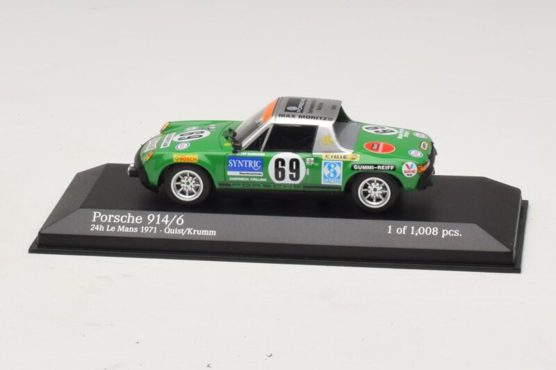 Porsche 914/6 Max Moritz Racing #69 Quist / Krumm 24 Hours of Le Mans 1971 Minichamps 1:43 400716569 Pressofusione