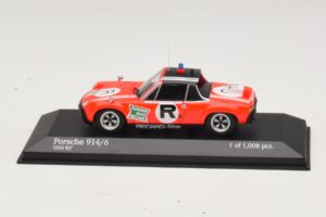 Porsche 914/6 ONS R2 Rosso Minichamps 1:43 400746500 Pressofusione