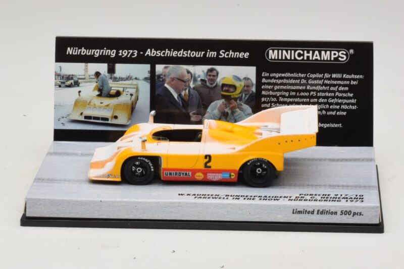 Porsche 917/10 #2 W. Kauhsen Farewell In The Snow Nurburgring 1973 Minichamps 1:43 Porsche 917/10 #2 W. Kauhsen Farewell In The Snow Nurburgring 1973 Minichamps 1:43 437736592 Pressofusione