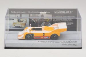 Porsche 917/10 #2 W. Kauhsen Farewell In The Snow Nurburgring 1973 Minichamps 1:43 437736592 Pressofusione — immagine 4 di 5
