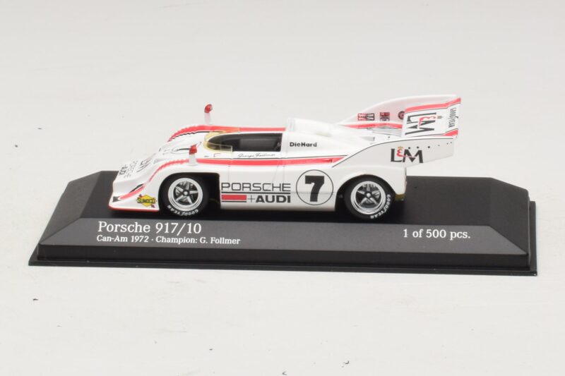 Porsche 917/10 Penske Racing #7 G. Follmer Can-Am Champion 1972 Minichamps 1:43 437726507 Pressofusione