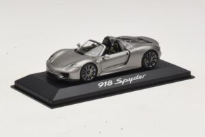 Porsche 918 Spyder Grigio Metallizzato Minichamps 1:43 WAP0201000E Pressofusione — immagine 2 di 4