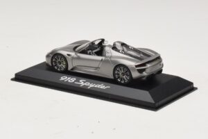 Porsche 918 Spyder Grigio Metallizzato Minichamps 1:43 WAP0201000E Pressofusione — immagine 3 di 4