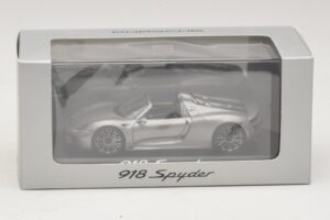 Porsche 918 Spyder Grigio Metallizzato Minichamps 1:43 WAP0201000E Pressofusione — immagine 4 di 4