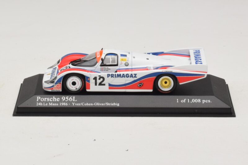 Porsche 956L #12 C. Yver / Cohen 24 Hours of Le Mans 1986 Minichamps 1:43 Porsche 956L #12 C. Yver / Cohen 24 Hours of Le Mans 1986 Minichamps 1:43 430866512 Pressofusione
