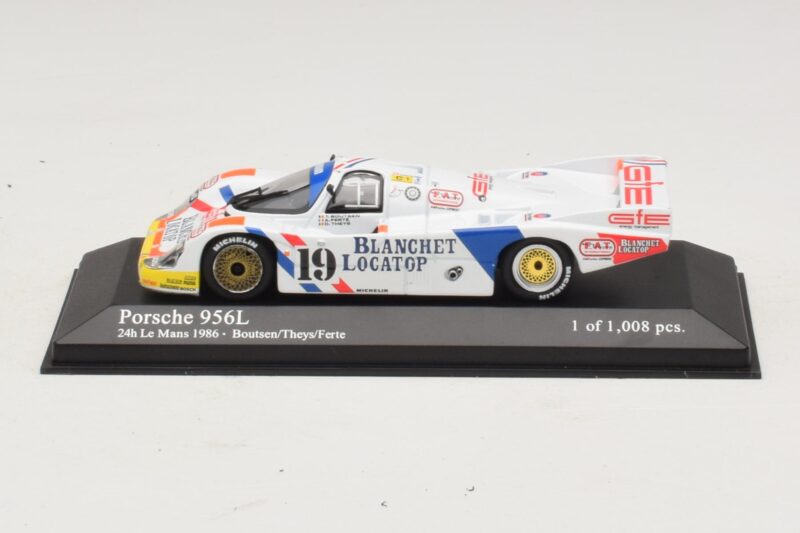 Porsche 956L #19 T. Boutsen / D. Theys 24 Hours of Le Mans 1986 Minichamps 1:43 430866519 Pressofusione