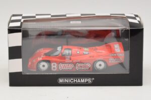 Porsche 962 IMSA #8 A.J. Foyt / B. Wollek 12 Hours of Sebring 1985 Minichamps 1:43 400856508 Pressofusione — immagine 4 di 4