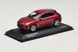 Porsche Macan 95B Rosso Metallizzato Minichamps 1:43 410062600 Pressofusione — immagine 2 di 4