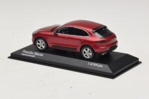Porsche Macan 95B Rosso Metallizzato Minichamps 1:43 410062600 Pressofusione — immagine 3 di 4
