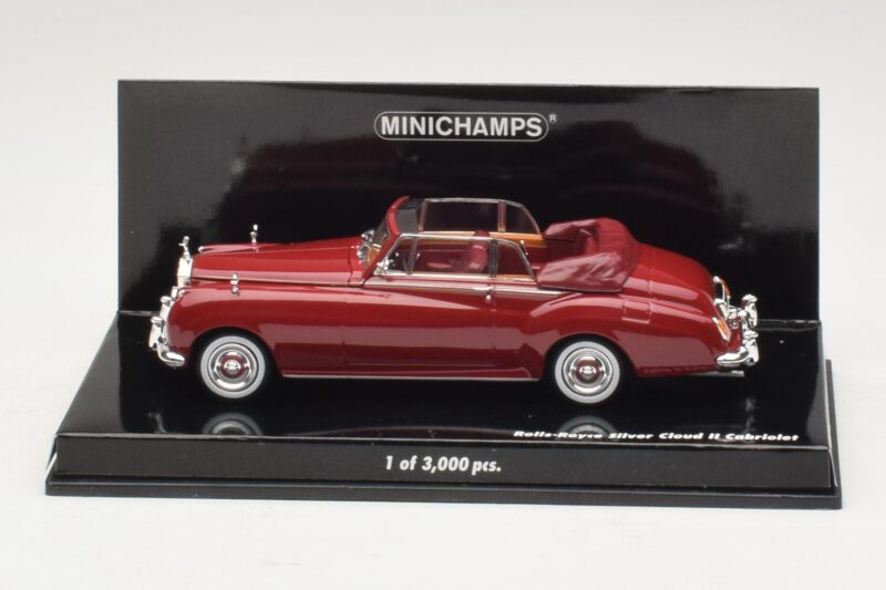 Rolls-Royce Silver Cloud II Cabriolet Rosso Minichamps 1:43 Rolls-Royce Silver Cloud II Cabriolet Rosso Minichamps 1:43 436134930 Pressofusione