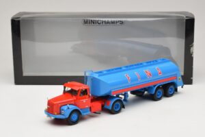 Scania L110S Tanksattelzug FINA Minichamps 1:43 499126970 Pressofusione — immagine 6 di 6