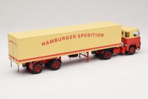 Scania LB111S Koffersattelzug Hamburger Spedition Minichamps 1:43 499123880 Pressofusione — immagine 2 di 6