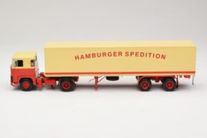 Scania LB111S Koffersattelzug Hamburger Spedition Minichamps 1:43 499123880 Pressofusione — immagine 3 di 6