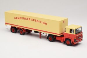 Scania LB111S Koffersattelzug Hamburger Spedition Minichamps 1:43 499123880 Pressofusione — immagine 4 di 6