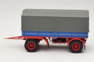 Rimorchio per Camion Blu Rosso Minichamps 1:43 439159092 Pressofusione — immagine 3 di 6