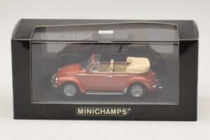 Volkswagen 1200 Cabriolet Hebmuller Rosso Minichamps 1:43 430052032 Pressofusione — immagine 4 di 4