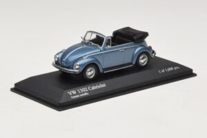 Volkswagen 1302 Cabriolet Blu Metallizzato Minichamps 1:43 430055042 Pressofusione — immagine 2 di 4