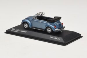 Volkswagen 1302 Cabriolet Blu Metallizzato Minichamps 1:43 430055042 Pressofusione — immagine 3 di 4
