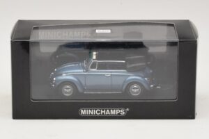 Volkswagen 1302 Cabriolet Blu Metallizzato Minichamps 1:43 430055042 Pressofusione — immagine 4 di 4