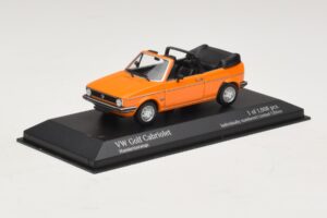 Volkswagen Golf Mk1 Cabriolet Arancione Minichamps 1:43 400055131 Pressofusione — immagine 2 di 4