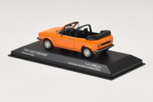 Volkswagen Golf Mk1 Cabriolet Arancione Minichamps 1:43 400055131 Pressofusione — immagine 3 di 4