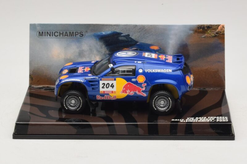 Volkswagen Race Touareg Red Bull #204 J. Kleinschmidt / F. Pons Dakar Rally 2005 Minichamps 1:43 436045304 Pressofusione