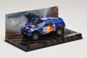 Volkswagen Race Touareg Red Bull #204 J. Kleinschmidt / F. Pons Dakar Rally 2005 Minichamps 1:43 436045304 Pressofusione — immagine 2 di 5