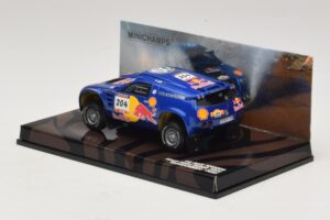 Volkswagen Race Touareg Red Bull #204 J. Kleinschmidt / F. Pons Dakar Rally 2005 Minichamps 1:43 436045304 Pressofusione — immagine 3 di 5