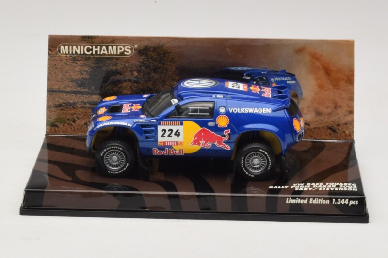 Volkswagen Race Touareg Red Bull #224 B. Saby / Stevenson Dakar Rally 2005 Minichamps 1:43 436045324 Pressofusione