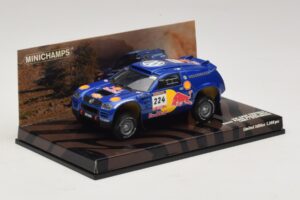 Volkswagen Race Touareg Red Bull #224 B. Saby / Stevenson Dakar Rally 2005 Minichamps 1:43 436045324 Pressofusione — immagine 2 di 5