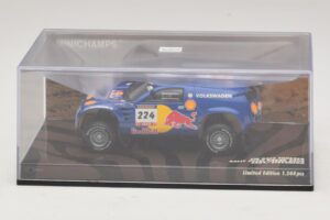 Volkswagen Race Touareg Red Bull #224 B. Saby / Stevenson Dakar Rally 2005 Minichamps 1:43 436045324 Pressofusione — immagine 4 di 5