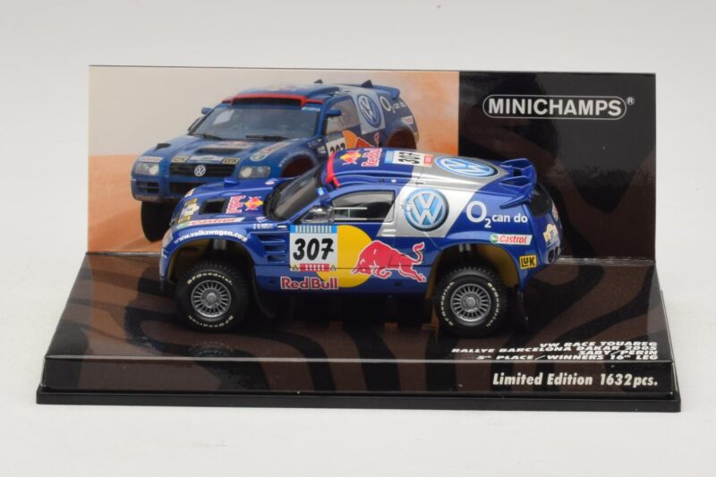 Volkswagen Race Touareg Red Bull #307 B. Saby / M. Perin Dakar Rally 2005 Minichamps 1:43 436055307 Pressofusione
