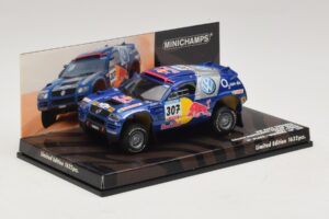 Volkswagen Race Touareg Red Bull #307 B. Saby / M. Perin Dakar Rally 2005 Minichamps 1:43 436055307 Pressofusione — immagine 2 di 5