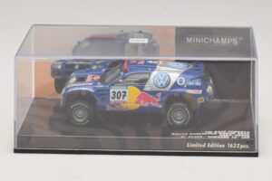 Volkswagen Race Touareg Red Bull #307 B. Saby / M. Perin Dakar Rally 2005 Minichamps 1:43 436055307 Pressofusione — immagine 4 di 5