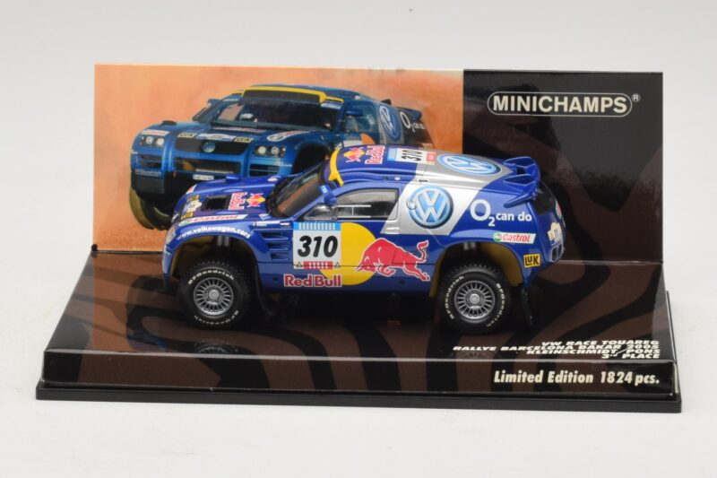 Volkswagen Race Touareg Red Bull #310 J. Kleinschmidt / F. Pons Dakar Rally 2005 Minichamps 1:43 436055310 Pressofusione