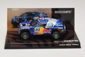 Volkswagen Race Touareg Red Bull #313 J. Kankkunen / J. Repo Dakar Rally 2005 Minichamps 1:43 436055313 Pressofusione