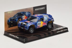 Volkswagen Race Touareg Red Bull #313 J. Kankkunen / J. Repo Dakar Rally 2005 Minichamps 1:43 436055313 Pressofusione — immagine 2 di 5