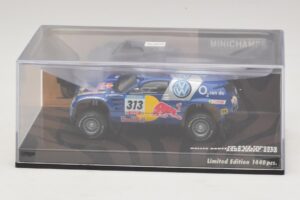 Volkswagen Race Touareg Red Bull #313 J. Kankkunen / J. Repo Dakar Rally 2005 Minichamps 1:43 436055313 Pressofusione — immagine 4 di 5